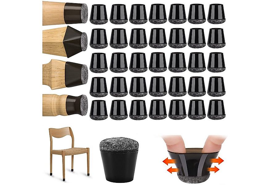 BlingBin Möbelfuß 48 Stück Schutzkappen für Stuhlbeine, Stuhlbeinschoner, S günstig online kaufen