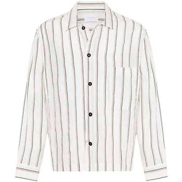 Antioch  Hemdbluse Frederico Striped Lapel Collar Long Sleeve Shirt günstig online kaufen