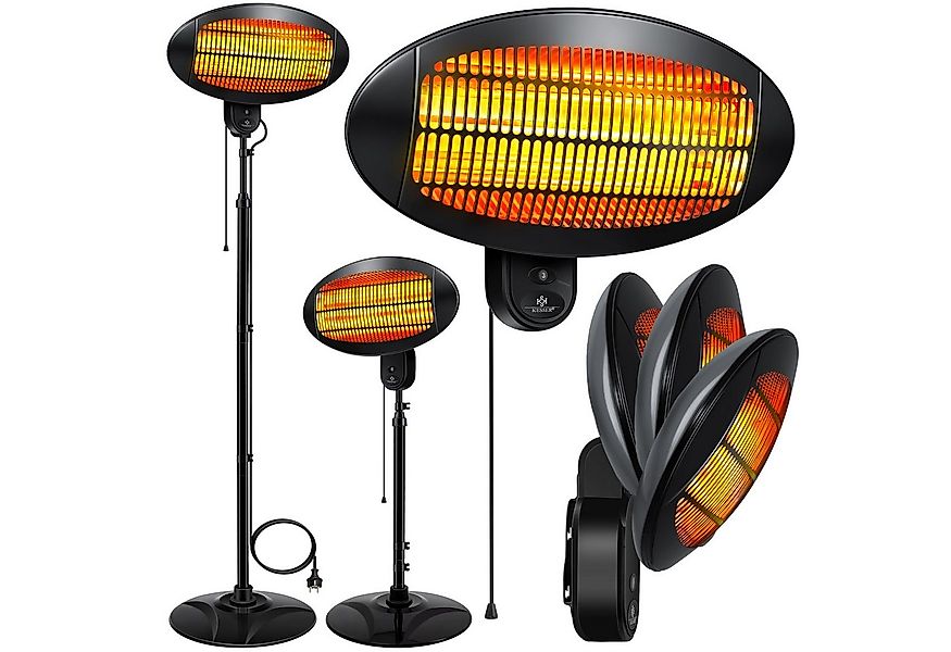 KESSER Heizstrahler Infrarot Heizung Wand + Standgerät höhenverstellbar In- günstig online kaufen