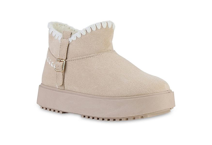VAN HILL 841456 Winterstiefelette Damen Warm Gefütterte Winter Boots Stiefe günstig online kaufen