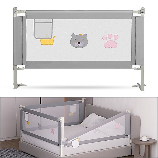 Clanmacy Bettschutzgitter Bettgitter Bettschutzgitter Kinderbettgitter Kind günstig online kaufen