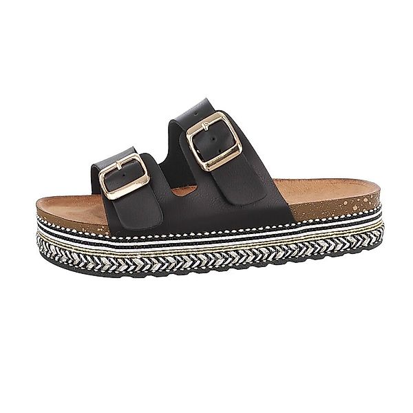 Ital-Design Damen Mules Freizeit Plateausandaletten Flach günstig online kaufen