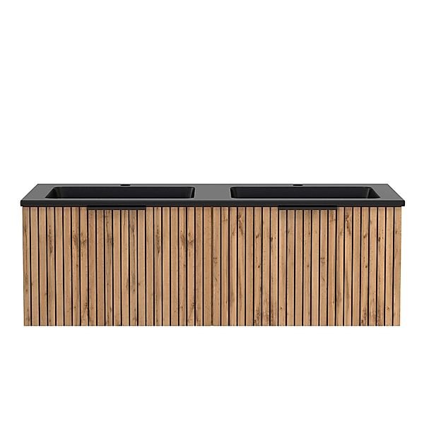 Held Möbel Waschtisch Manchester Mineralgussbecken Schwarz 41 x 120 x 47cm günstig online kaufen