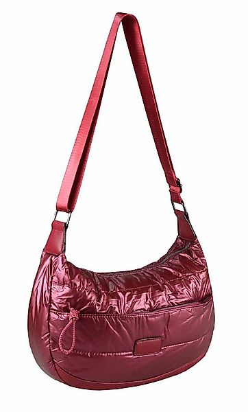 ITALYSHOP24 Schultertasche Damen Halbmond Tasche Cross Over Nylon Shopper B günstig online kaufen