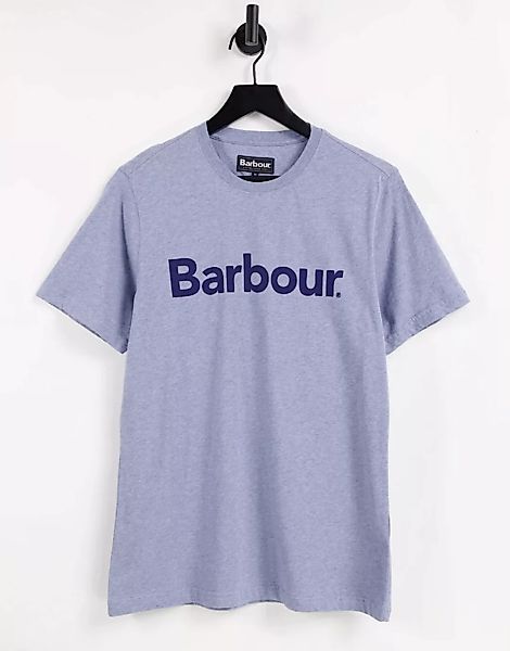 Barbour Ardfern – T-Shirt mit großem Logo in Blau günstig online kaufen