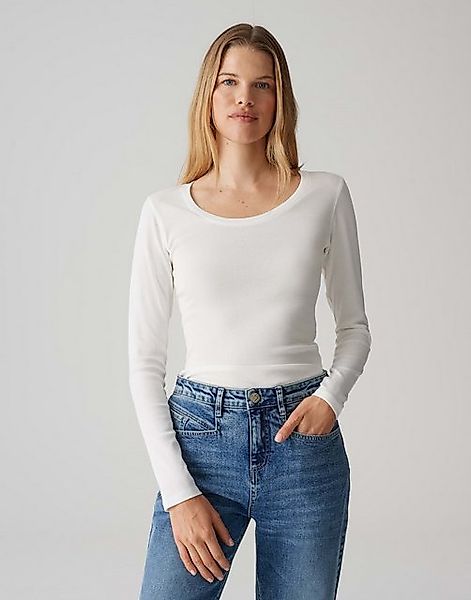 OPUS Langarmshirt Longsleeve SORANA Slim aus BCI Cotton Mix günstig online kaufen