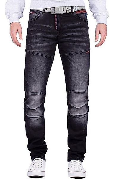 Cipo & Baxx Straight-Jeans Herren straight fit Hose Stonewashed BA-CD699 Bl günstig online kaufen