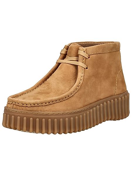 Clarks Stiefelette Nubukleder Plateaustiefelette günstig online kaufen