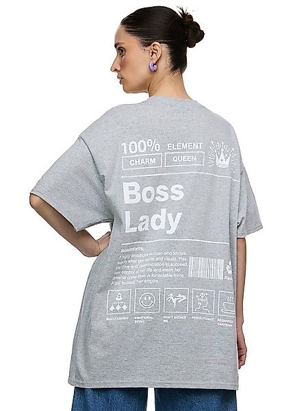 Worldclassca T-Shirt Worldclassca Oversized Print GIRL BOSS T-Shirt lang So günstig online kaufen