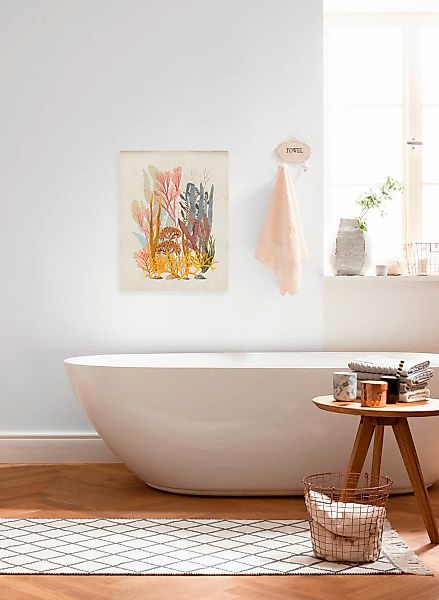 Komar Leinwandbild "Coral Aqua - Größe 30 x 40 cm" Natur 1 Stk. tlg. Keilra günstig online kaufen
