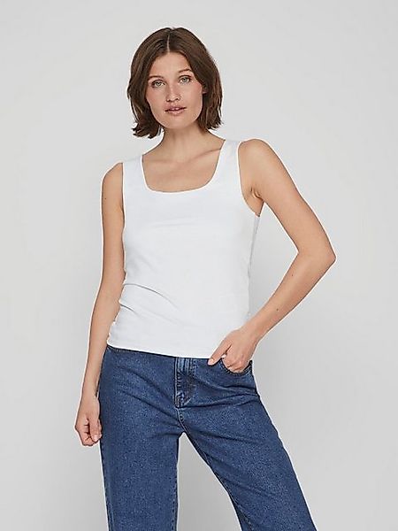 Vila Shirttop U-Boot-Ausschnitt Figurbetont VIKENZA U-NECK S/L TANK TOP - N günstig online kaufen