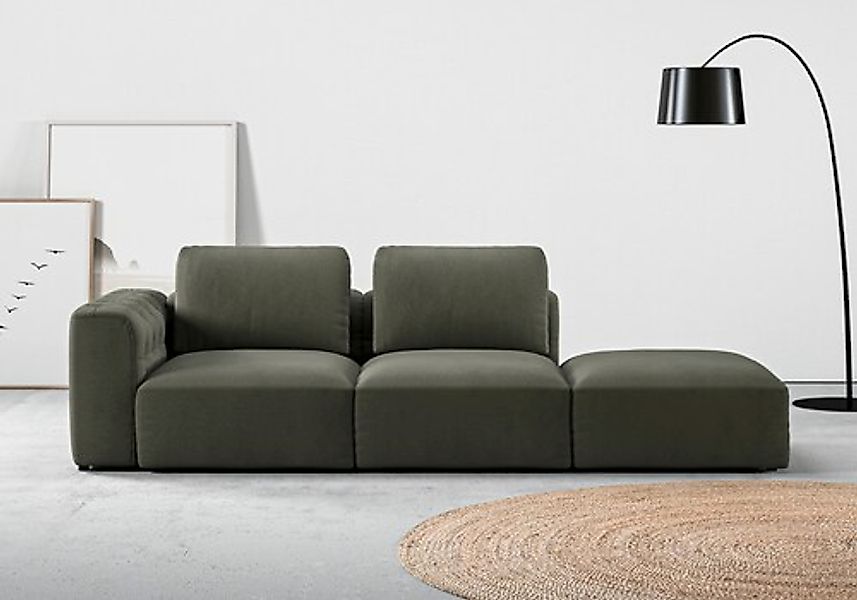 Home affaire Chaiselongue »Cushid« Modul-Sofa, bestehend aus 2-Sitzer und H günstig online kaufen