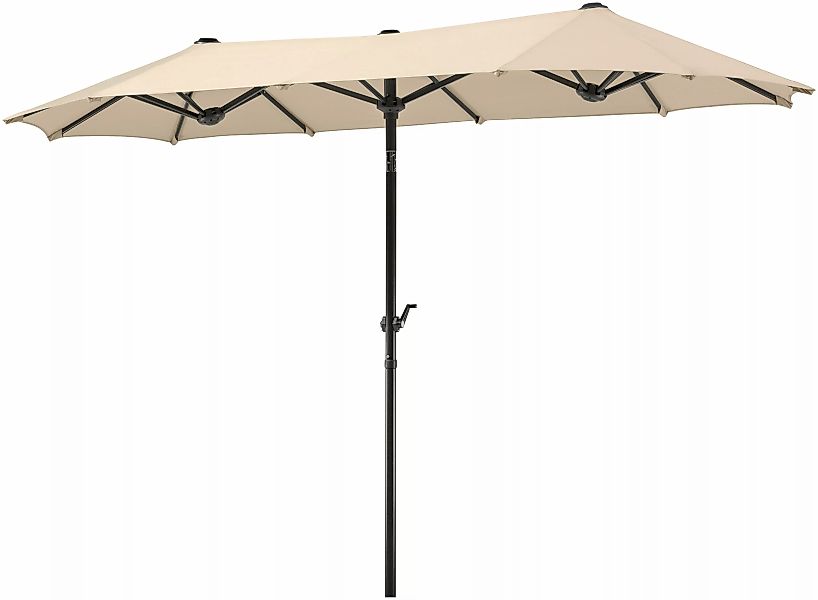 Schneider Balkonschirme Salerno 300 cmx 150 cm Anthrazit mit Knickfunktion günstig online kaufen