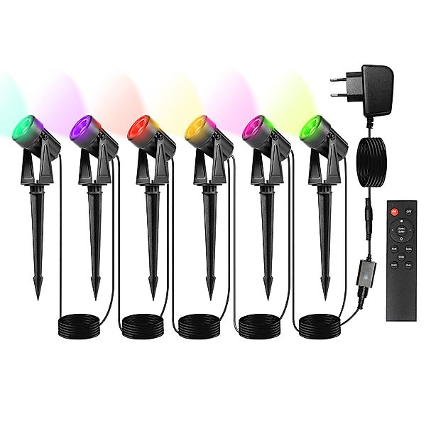 Clanmacy Gartenstrahler LED Gartenstrahler mit Erdspieß günstig online kaufen