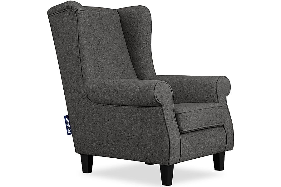 KONSIMO® Ohrensessel MILES Gepolsterter Sessel, mit günstig online kaufen
