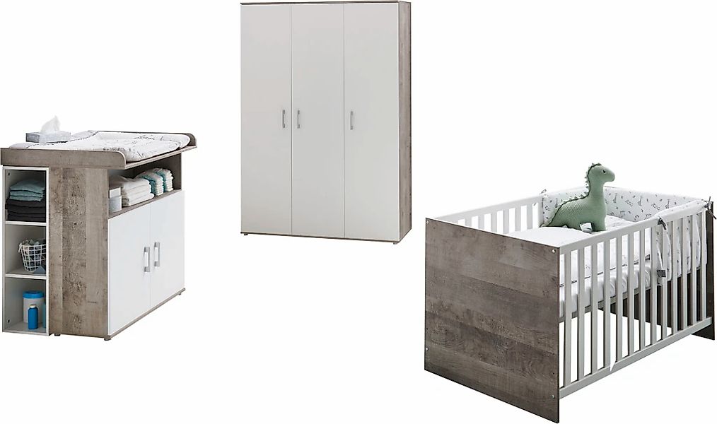 Home affaire Babyzimmer-Komplettset "Henning", (Set, 5 tlg., inkl. Lattenro günstig online kaufen