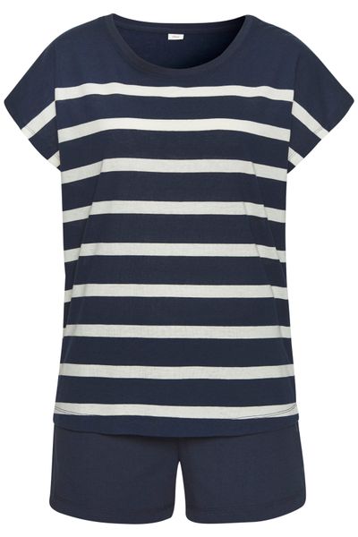 s.Oliver Shorty 2 Stk. tlg., mit garngefärbten Streifen im Oberteil günstig online kaufen