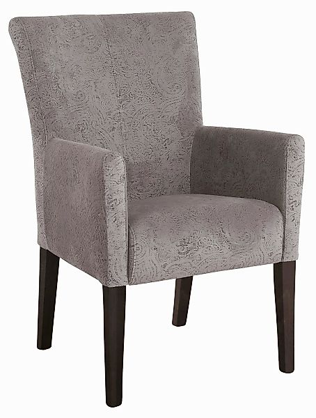 Home affaire Esszimmerstuhl "King", Luxus-Microfaser mit Druck, Polsterstuh günstig online kaufen