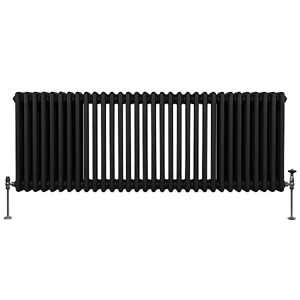 Monstershop Traditioneller 3 Spalten Heizkörper 600 x 1462 mm Schwarz günstig online kaufen