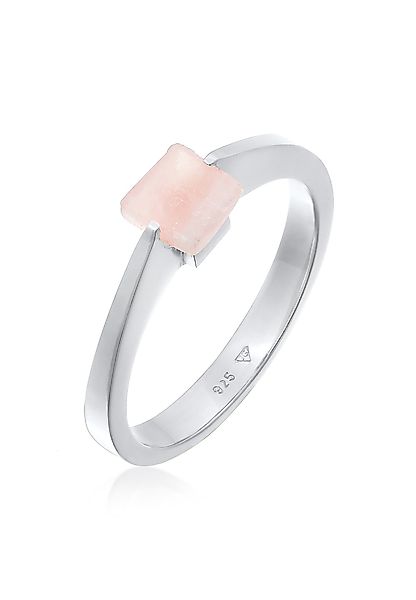 Elli Premium Fingerring Solitär Edelstein Viereck günstig online kaufen
