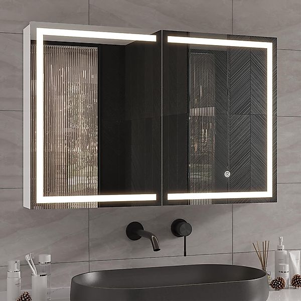 MSMASK Badezimmerspiegelschrank mit LED Beleuchtung und günstig online kaufen