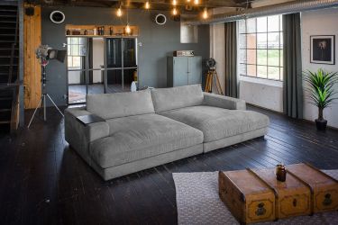 KAWOLA Big-Sofa MADELINE, Couch mit Hocker günstig online kaufen