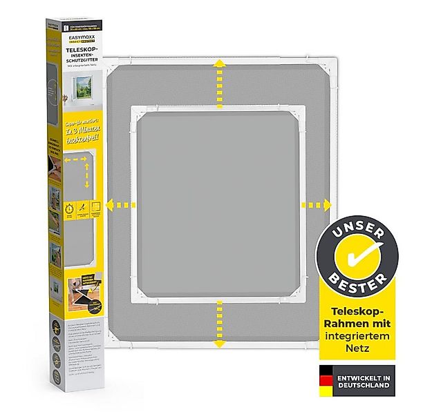 EASYmaxx Insektenschutz-Fensterrahmen ausziehbares Teleskop-Insektenschutzg günstig online kaufen