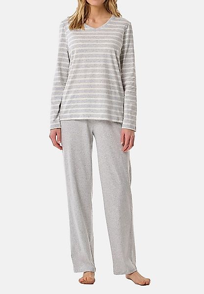 Schiesser Pyjama Casual Essentials (Set, 2 tlg) Schlafanzug - Baumwolle - A günstig online kaufen