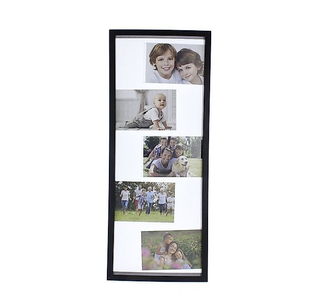 MICA Bilderrahmen Bilderrahmen - schwarz - für 6 Bilder - ca. 25 x 2,5 x 62 günstig online kaufen