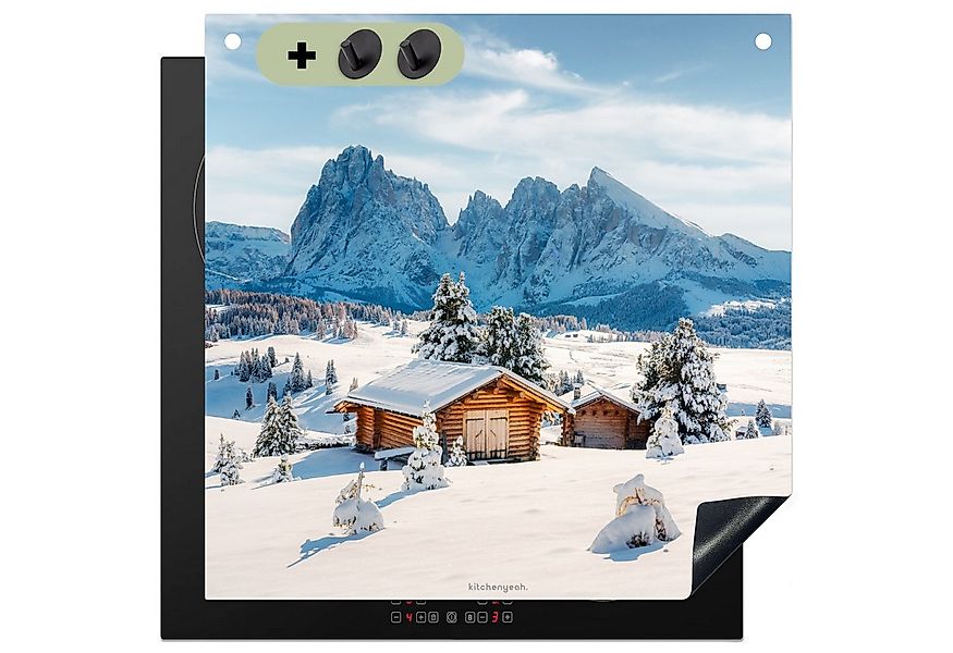KitchenYeah Küchenrückwand Landschaft - Winter - Schnee, (1-tlg), Induktion günstig online kaufen