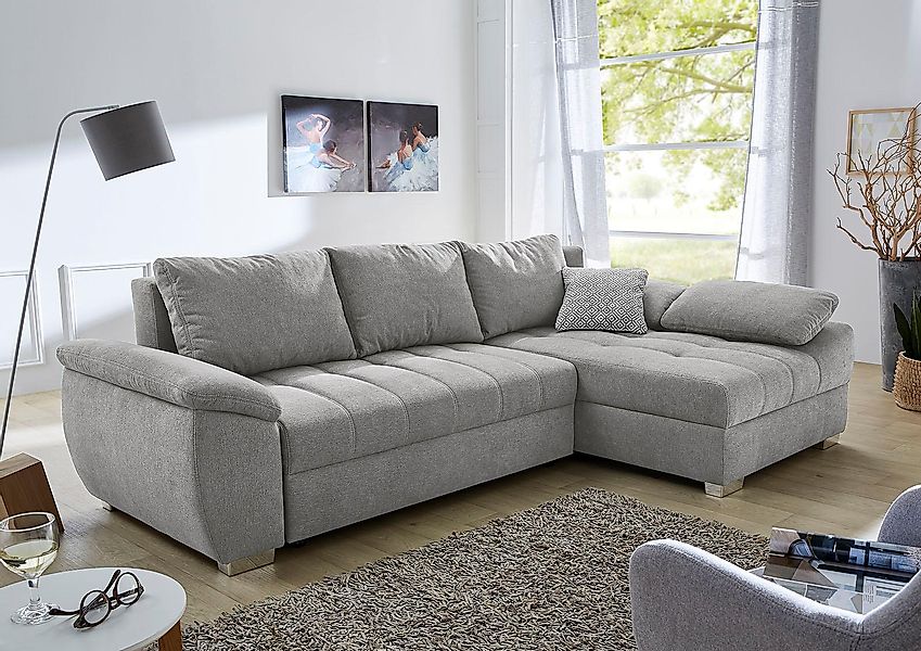 Jockenhöfer Gruppe Ecksofa "Alster L-Form, B: 268 cm" mit Bettfunktion, Bet günstig online kaufen