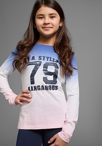KangaROOS Langarmshirt Langarm, taillierter Schnitt, mit günstig online kaufen