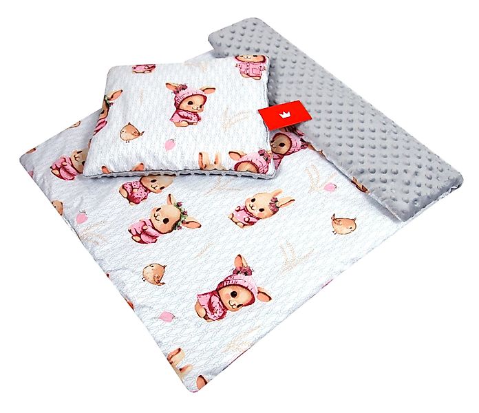 Kinderdecke BABYLUX Babydecke MINKY 2Set Kuscheldecke günstig online kaufen