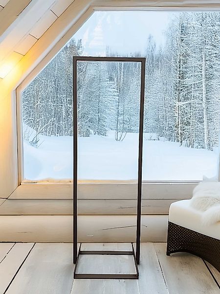 Holzstapler Eisen Toulouse – Kaminholzregal schwarzbraun Höhe 118 cm 25 x 3 günstig online kaufen