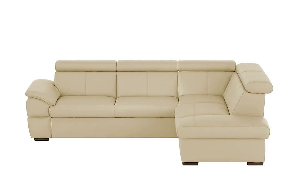 uno Ecksofa aus Echtleder Town ¦ beige ¦ Maße (cm): B: 264 H: 76 T: 210 Pol günstig online kaufen