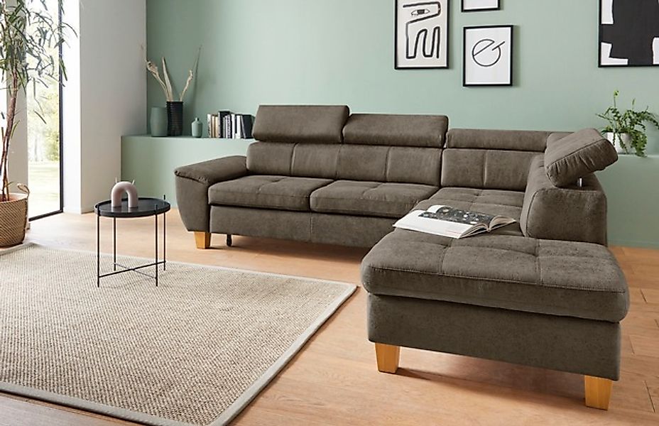 exxpo - sofa fashion Ecksofa »Enya, aufwendige Detailverarbeitung, hoher Si günstig online kaufen