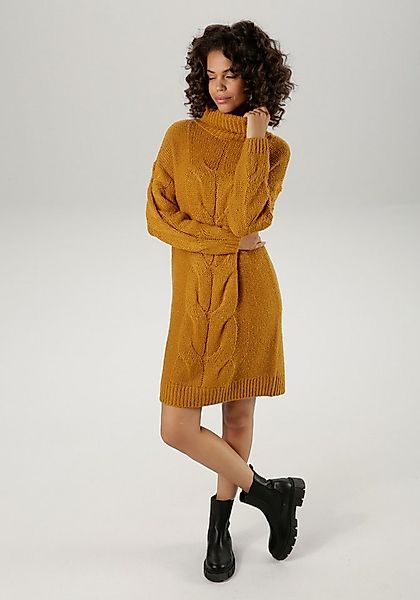 Aniston CASUAL Strickkleid mit extravagantem Zopfmuster günstig online kaufen