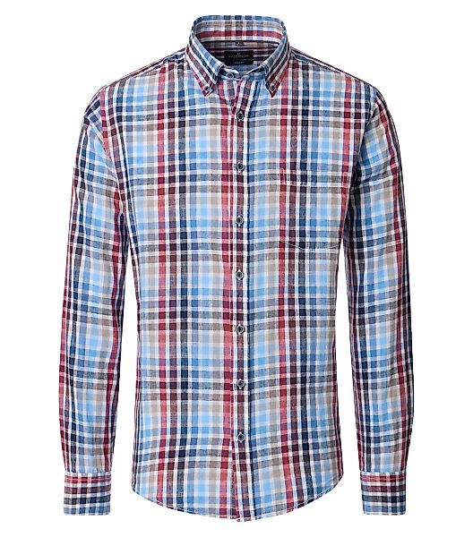 CASAMODA Leinenhemd "CASAMODA Leinenhemd kariert" günstig online kaufen