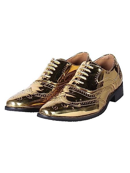 thetru Kostüm Oxford Herrenschuh gold, Elegante Brogue Schnürschuhe in knal günstig online kaufen