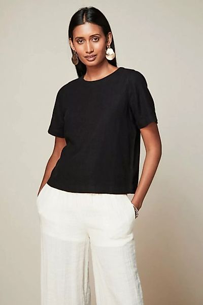 Next T-Shirt Sommershirt mit Leinenanteil (1-tlg) günstig online kaufen
