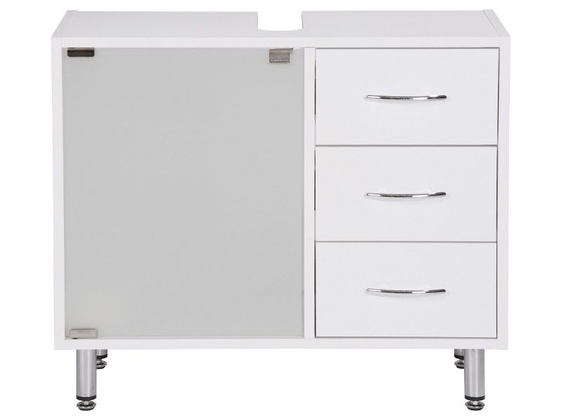 Waschbeckenunterschrank  Langesee ¦ weiß ¦ Maße (cm): B: 66 H: 58 T: 30.0 S günstig online kaufen