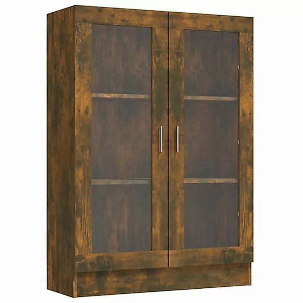 vidaXL Vitrine Vitrine Regal Vitrinenschrank Räuchereiche 82,5x30,5x115 cm günstig online kaufen