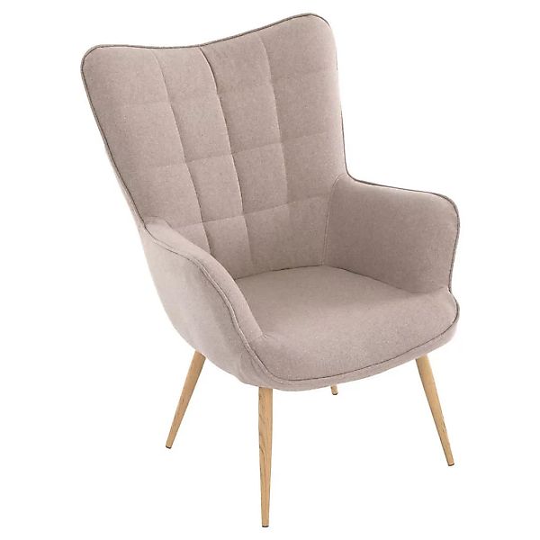 byLIVING Sessel UTA sand natur Stoff Metall B/H/T: ca. 72x97x80 cm günstig online kaufen