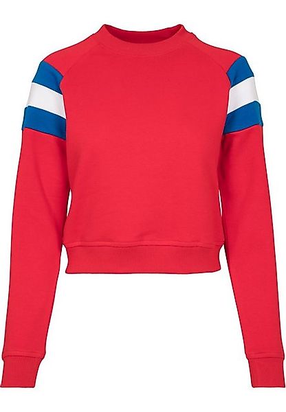 URBAN CLASSICS Sweatshirt Urban Classics Damen Ladies Sleeve Stripe Crew (1 günstig online kaufen