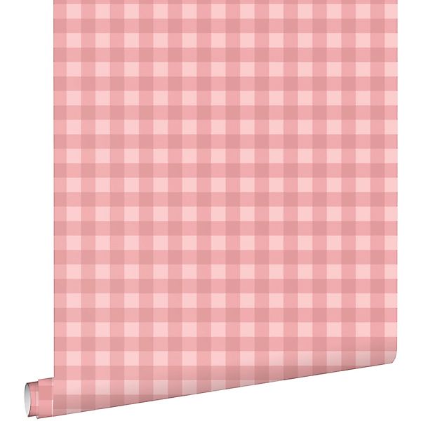 ESTAhome Tapete Karomuster Rosa 50 x 900 cm günstig online kaufen