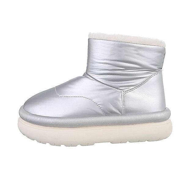 Ital-Design Damen Snowboots Freizeit Snowboots (85136672) Flach Plateaustie günstig online kaufen