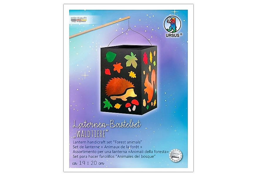 Ursus - Ludwig Bähr Kreativset Laternen-Bastelset 'Waldtiere, (13-tlg), 13 günstig online kaufen