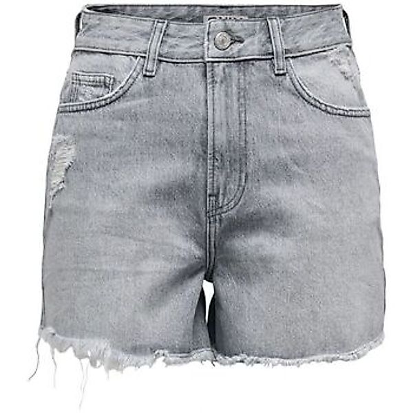Only  Shorts 15346086 ONLGABI HW RW SHORTS AZG999-LIGHT GREY DENIM günstig online kaufen