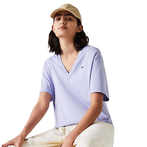Lacoste Premium Cotton V Neck Kurzärmeliges T-shirt 46 Freesia günstig online kaufen