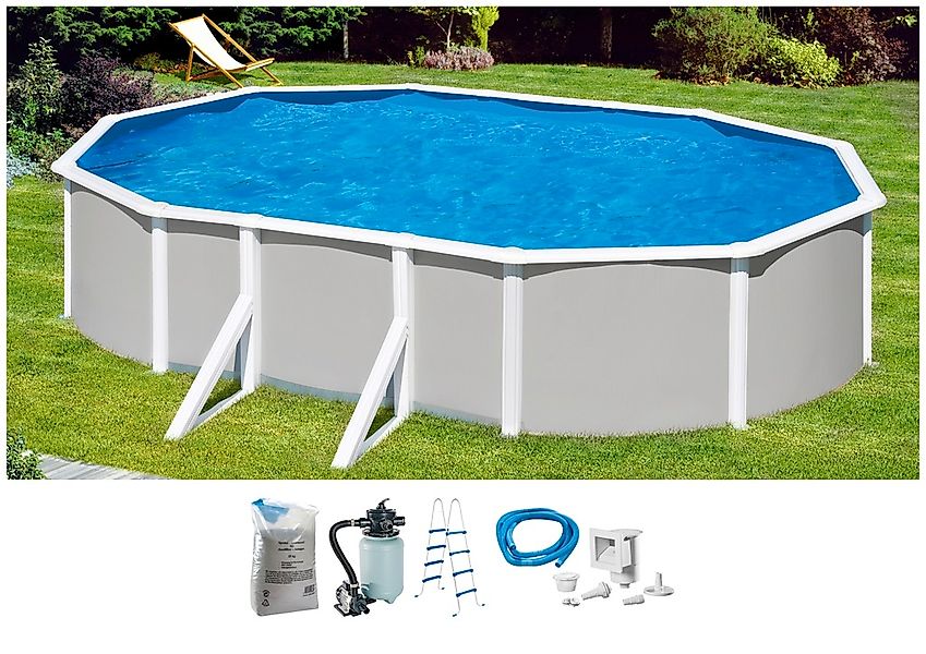 KONIFERA Ovalpool "PANAMA 1", (Komplett-Set, 5 tlg.), Höhe 120 cm, in versc günstig online kaufen
